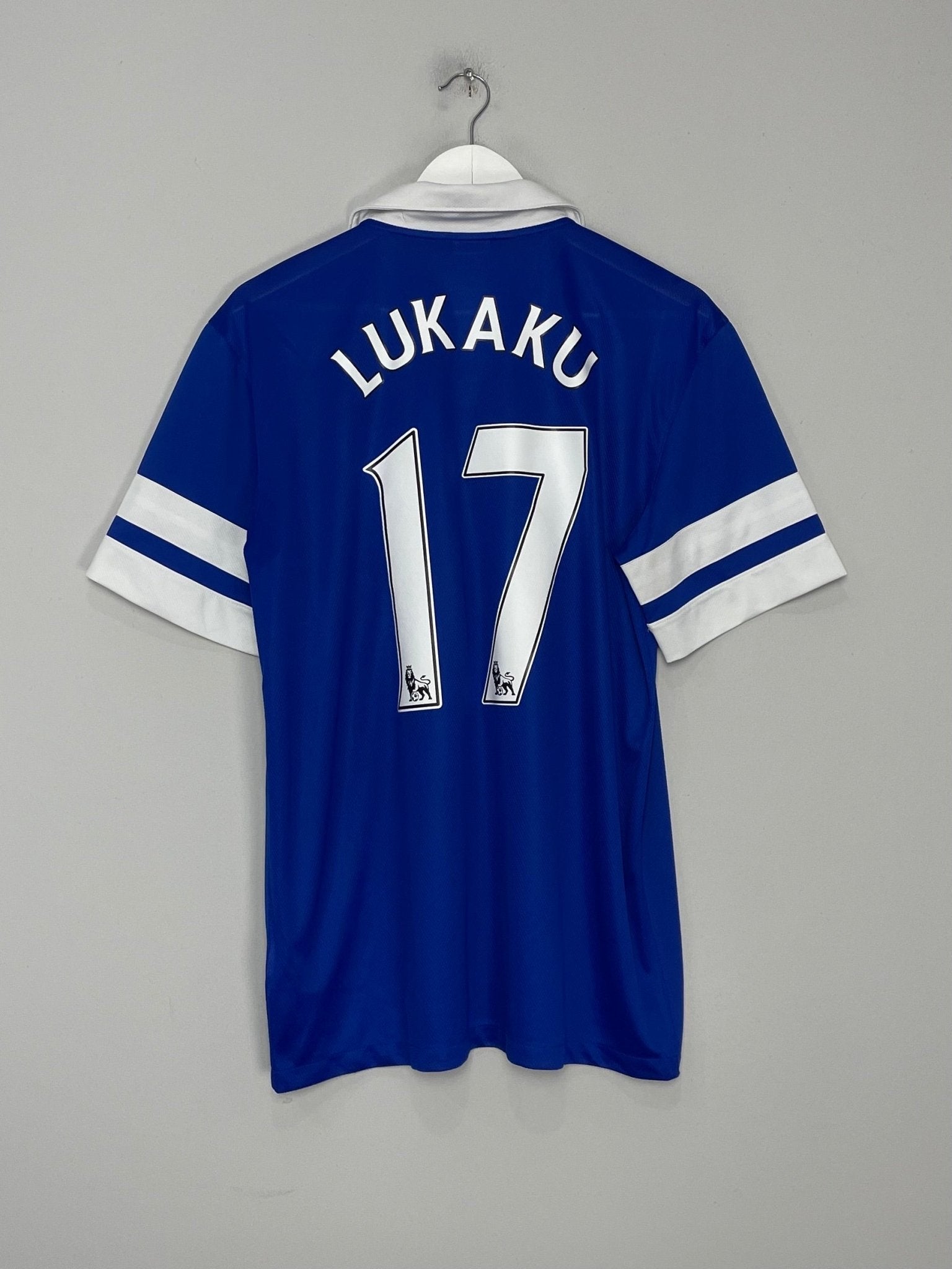 Shop 2013/14 EVERTON LUKAKU #17 HOME SHIRT (L) NIKE, classic football shirts, vintage football shirts & retro soccer jerseys at Cult Kits