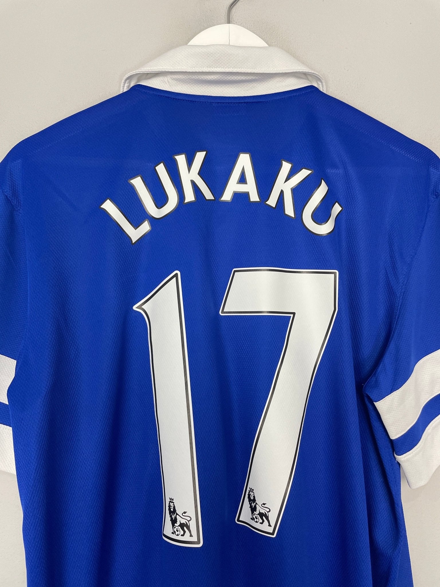 Shop 2013/14 EVERTON LUKAKU #17 HOME SHIRT (L) NIKE, classic football shirts, vintage football shirts & retro soccer jerseys at Cult Kits