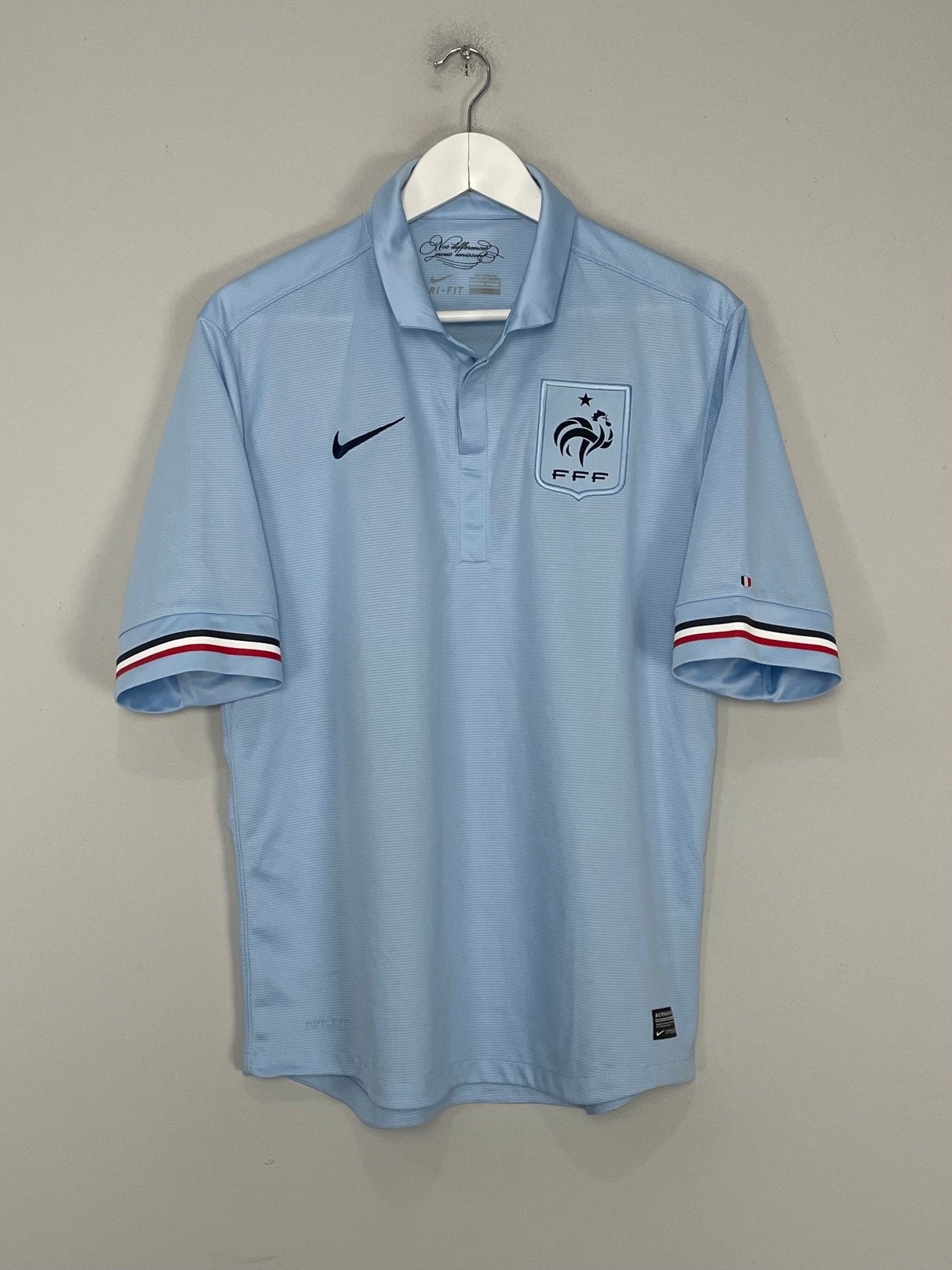 Shop 2013/14 FRANCE AWAY SHIRT (L) NIKE, classic football shirts, vintage football shirts & retro soccer jerseys at Cult Kits