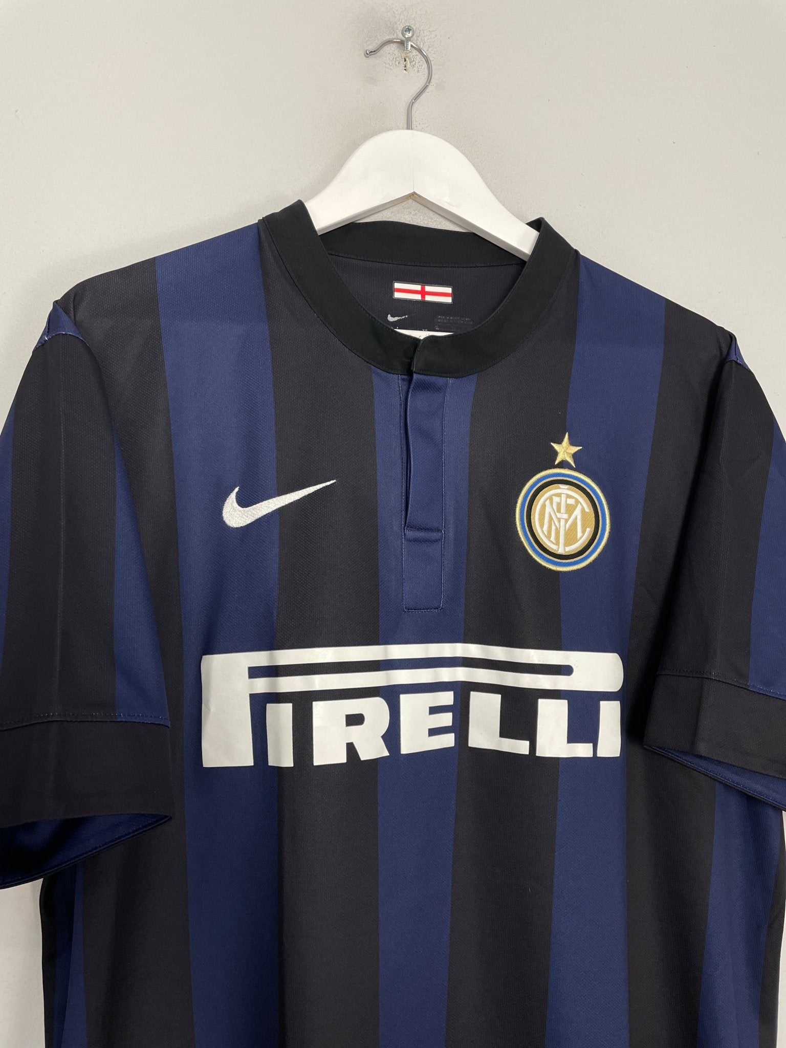 Shop 2013/14 INTER MILAN HOME SHIRT (XL) NIKE, classic football shirts, vintage football shirts & retro soccer jerseys at Cult Kits