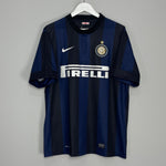 Shop 2013/14 INTER MILAN HOME SHIRT (XL) NIKE, classic football shirts, vintage football shirts & retro soccer jerseys at Cult Kits
