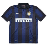 Buy 2013/14 INTER MILAN J.ZANETTI 4 HOME SHIRT (M) NIKE ~ Free worldwide shipping available ~ Authentic Vintage Football Shirts from Cult Kits