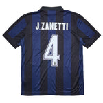 Buy 2013/14 INTER MILAN J.ZANETTI 4 HOME SHIRT (M) NIKE ~ Free worldwide shipping available ~ Authentic Vintage Football Shirts from Cult Kits