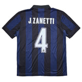 Buy 2013/14 INTER MILAN J.ZANETTI 4 HOME SHIRT (M) NIKE ~ Free worldwide shipping available ~ Authentic Vintage Football Shirts from Cult Kits