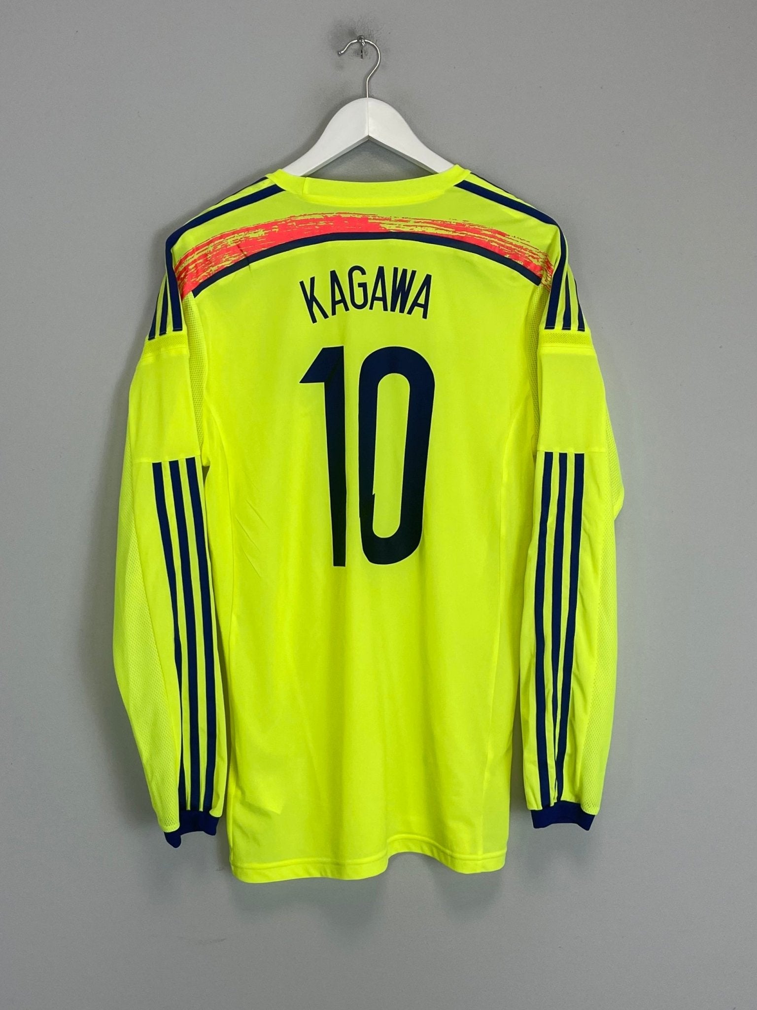 Shop 2013/14 JAPAN KAGAWA #10 *PLAYER ISSUE* L/S AWAY SHIRT (L) ADIDAS, classic football shirts, vintage football shirts & retro soccer jerseys at Cult Kits