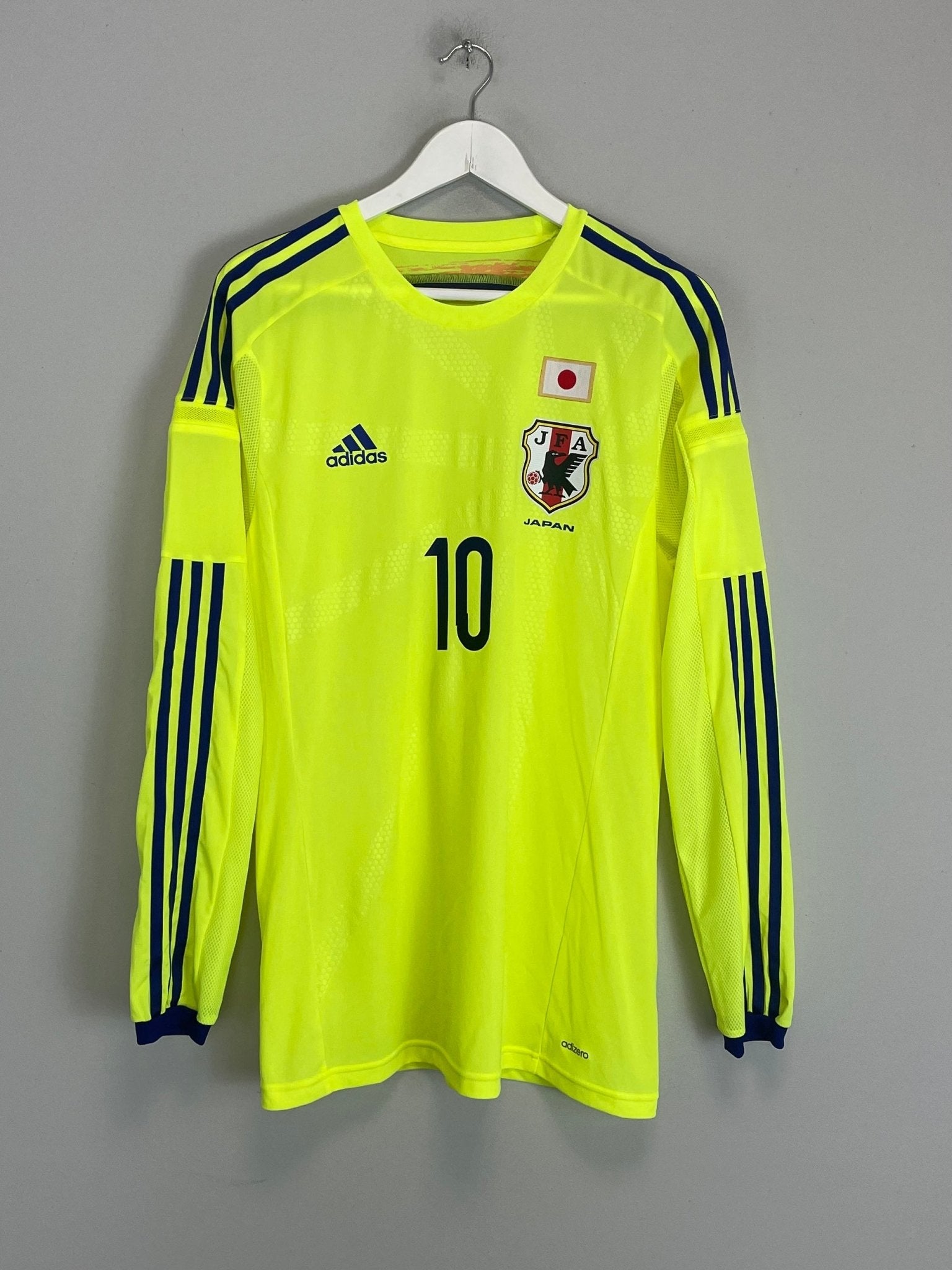 Shop 2013/14 JAPAN KAGAWA #10 *PLAYER ISSUE* L/S AWAY SHIRT (L) ADIDAS, classic football shirts, vintage football shirts & retro soccer jerseys at Cult Kits