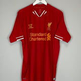 Shop 2013/14 LIVERPOOL GERRARD #8 HOME SHIRT (L) NEW BALANCE, classic football shirts, vintage football shirts & retro soccer jerseys at Cult Kits