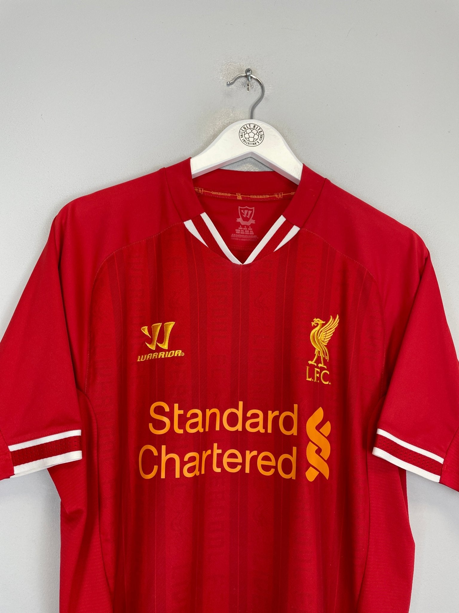 Shop 2013/14 LIVERPOOL GERRARD #8 HOME SHIRT (L) NEW BALANCE, classic football shirts, vintage football shirts & retro soccer jerseys at Cult Kits