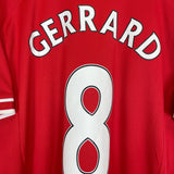 Shop 2013/14 LIVERPOOL GERRARD #8 HOME SHIRT (L) NEW BALANCE, classic football shirts, vintage football shirts & retro soccer jerseys at Cult Kits
