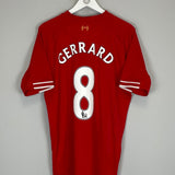 Shop 2013/14 LIVERPOOL GERRARD #8 HOME SHIRT (L) NEW BALANCE, classic football shirts, vintage football shirts & retro soccer jerseys at Cult Kits