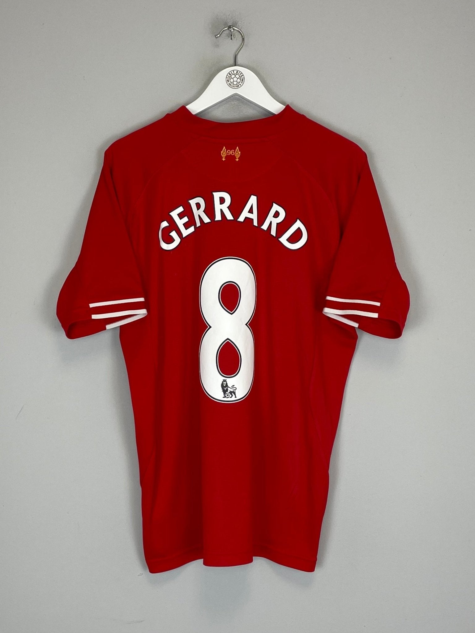 Shop 2013/14 LIVERPOOL GERRARD #8 HOME SHIRT (L) NEW BALANCE, classic football shirts, vintage football shirts & retro soccer jerseys at Cult Kits