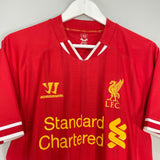 Shop 2013/14 LIVERPOOL GERRARD #8 HOME SHIRT (M) WARRIOR, classic football shirts, vintage football shirts & retro soccer jerseys at Cult Kits