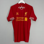 Shop 2013/14 LIVERPOOL GERRARD #8 HOME SHIRT (M) WARRIOR, classic football shirts, vintage football shirts & retro soccer jerseys at Cult Kits