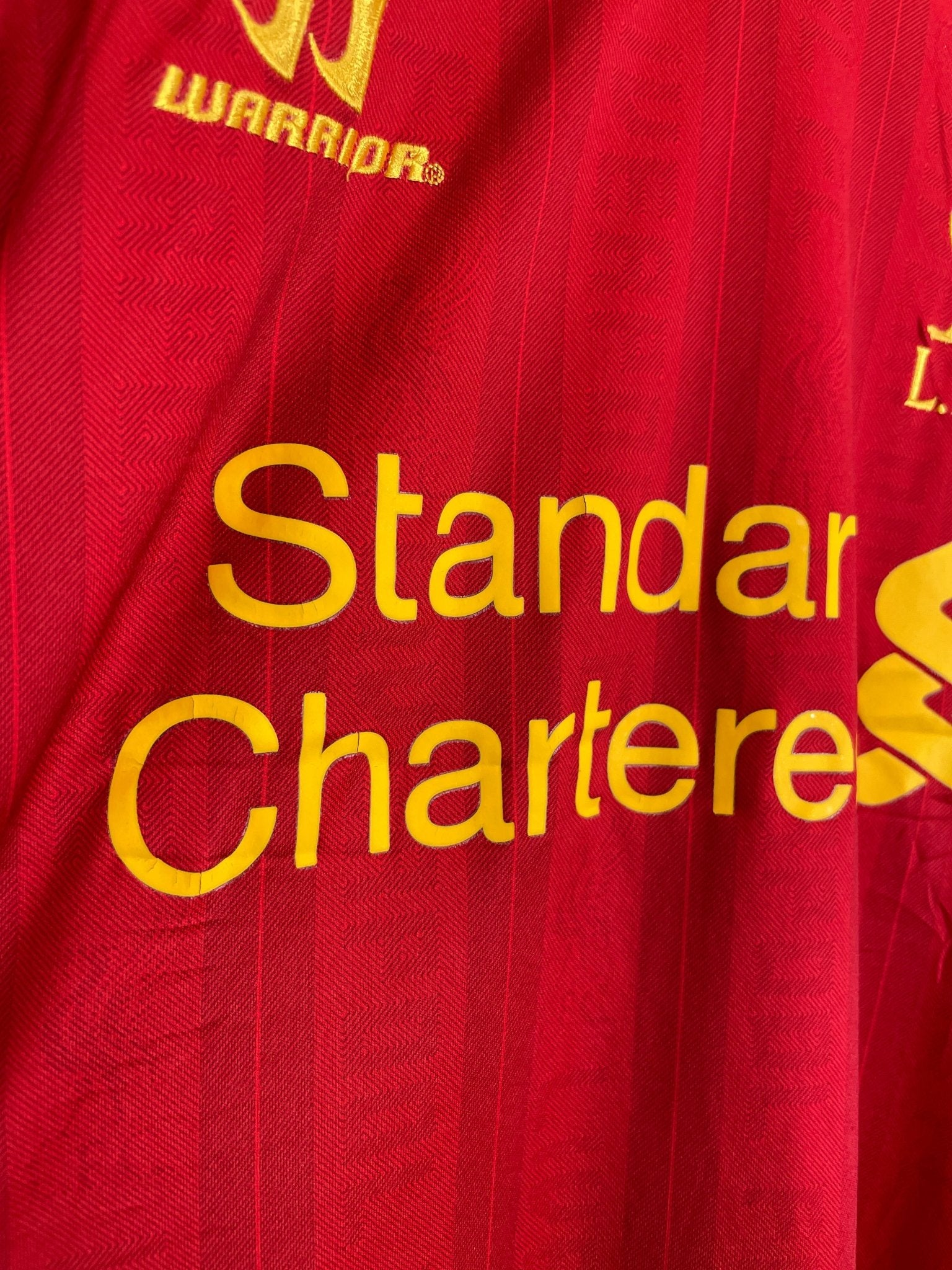 Shop 2013/14 LIVERPOOL GERRARD #8 L/S HOME SHIRT (XL) WARRIOR, classic football shirts, vintage football shirts & retro soccer jerseys at Cult Kits