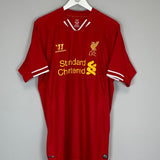 2013/14 LIVERPOOL STURRIDGE 15 HOME SHIRT (XL) WARRIOR - Cult Kits - XL - Buy Vintage Football Shirts, Authentic Retro Football Shirts For Sale, Classic Football Shirts & Soccer Jersey
