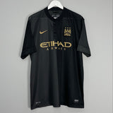 Shop 2013/14 MANCHESTER CITY AWAY SHIRT (XL) NIKE, classic football shirts, vintage football shirts & retro soccer jerseys at Cult Kits