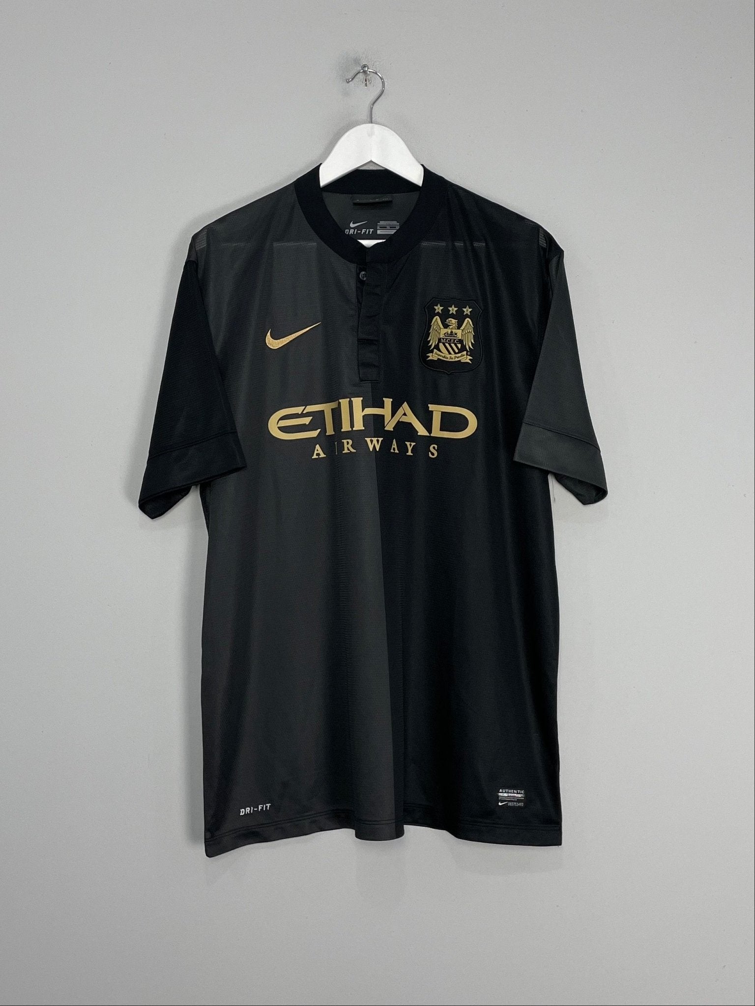 Shop 2013/14 MANCHESTER CITY AWAY SHIRT (XL) NIKE, classic football shirts, vintage football shirts & retro soccer jerseys at Cult Kits