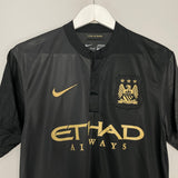 Shop 2013/14 MANCHESTER CITY KOMPANY #4 AWAY SHIRT (M) NIKE, classic football shirts, vintage football shirts & retro soccer jerseys at Cult Kits