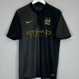 2013/14 MANCHESTER CITY KUN AGUERO 16 AWAY SHIRT (L) NIKE - Cult Kits - Large - Buy Vintage Football Shirts, Authentic Retro Football Shirts For Sale, Classic Football Shirts & Soccer Jersey