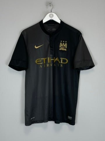 2013/14 MANCHESTER CITY KUN AGUERO 16 AWAY SHIRT (L) NIKE - Cult Kits - Large - Buy Vintage Football Shirts, Authentic Retro Football Shirts For Sale, Classic Football Shirts & Soccer Jersey