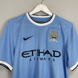 Shop 2013/14 MANCHESTER CITY KUN AGUERO #16 HOME SHIRT (S) NIKE, classic football shirts, vintage football shirts & retro soccer jerseys at Cult Kits