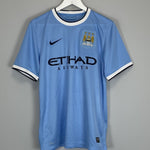 Shop 2013/14 MANCHESTER CITY KUN AGUERO #16 HOME SHIRT (S) NIKE, classic football shirts, vintage football shirts & retro soccer jerseys at Cult Kits