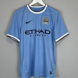 Shop 2013/14 MANCHESTER CITY KUN AGUERO #16 HOME SHIRT (S) NIKE, classic football shirts, vintage football shirts & retro soccer jerseys at Cult Kits