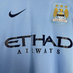 Shop 2013/14 MANCHESTER CITY SILVA #21 HOME SHIRT (M) NIKE, classic football shirts, vintage football shirts & retro soccer jerseys at Cult Kits