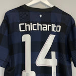 2013/14 MANCHESTER UNITED CHICHARITO 14 AWAY SHIRT (L) NIKE - Cult Kits - Large - Buy Vintage Football Shirts, Authentic Retro Football Shirts For Sale, Classic Football Shirts & Soccer Jersey