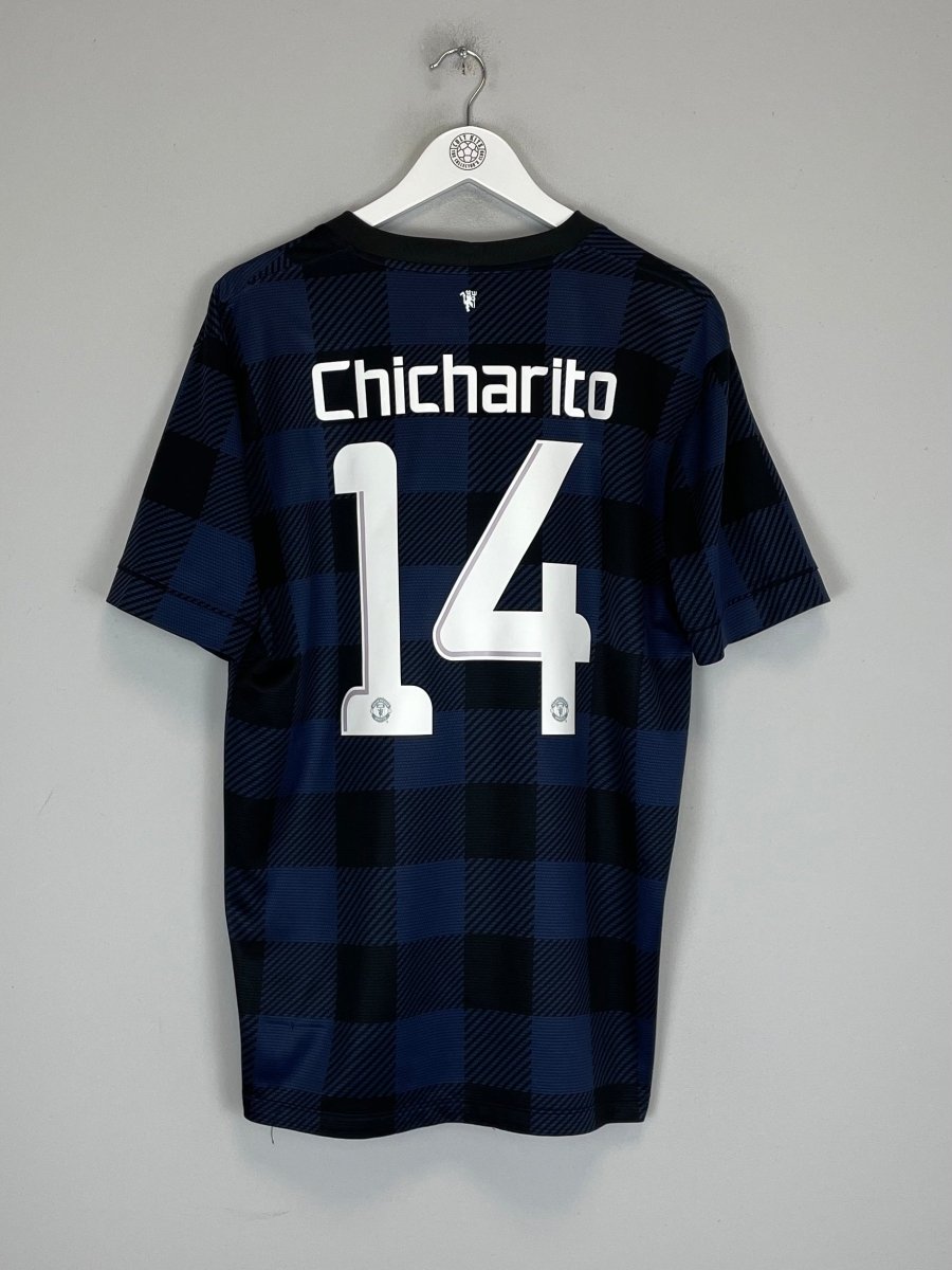 2013/14 MANCHESTER UNITED CHICHARITO 14 AWAY SHIRT (L) NIKE - Cult Kits - Large - Buy Vintage Football Shirts, Authentic Retro Football Shirts For Sale, Classic Football Shirts & Soccer Jersey