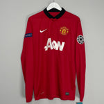 Shop 2013/14 MANCHESTER UNITED CHICHARITO #14 C/L L/S *BNWT* HOME SHIRT (L) NIKE, classic football shirts, vintage football shirts & retro soccer jerseys at Cult Kits