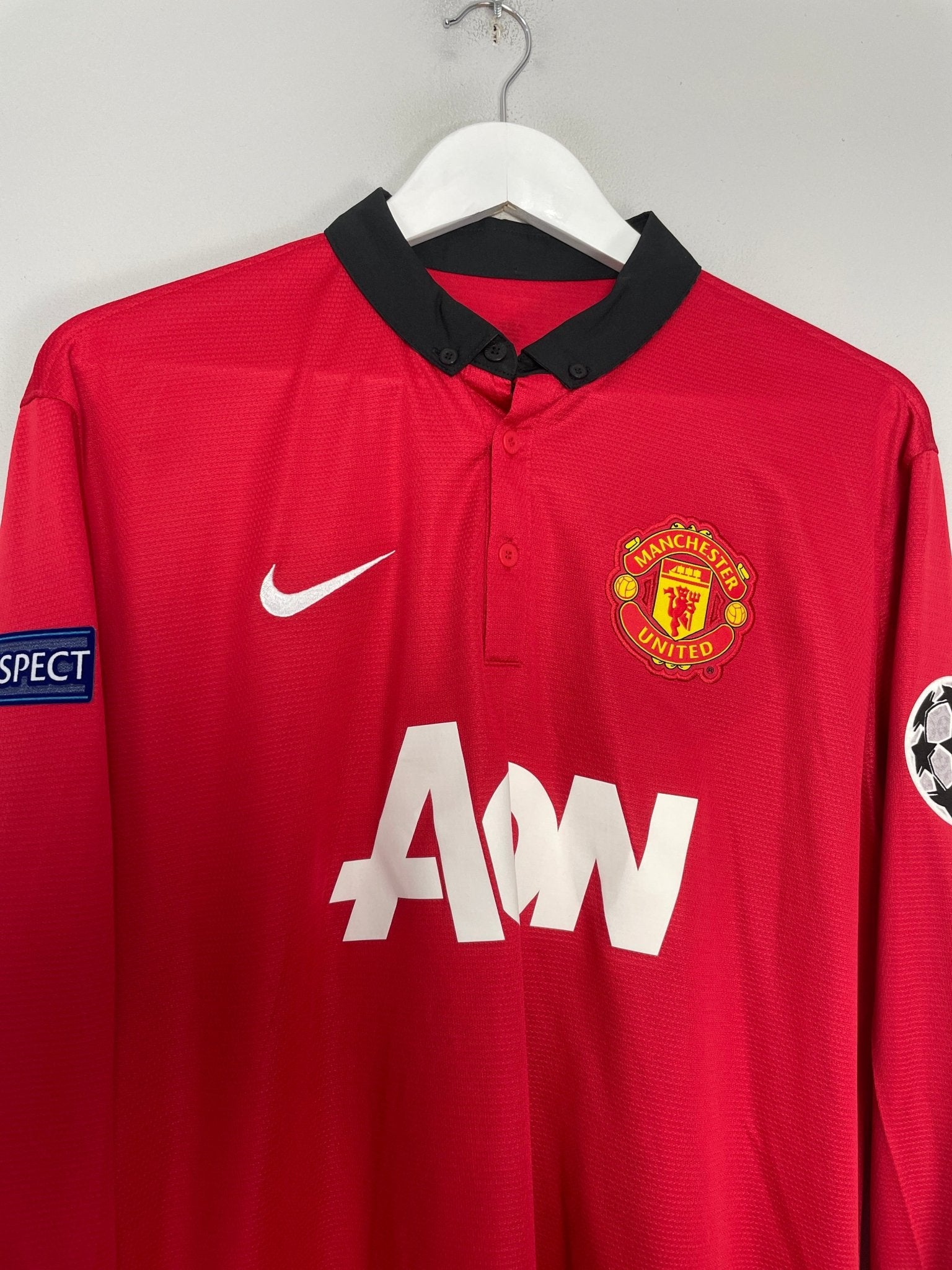 Shop 2013/14 MANCHESTER UNITED CHICHARITO #14 C/L L/S *BNWT* HOME SHIRT (L) NIKE, classic football shirts, vintage football shirts & retro soccer jerseys at Cult Kits