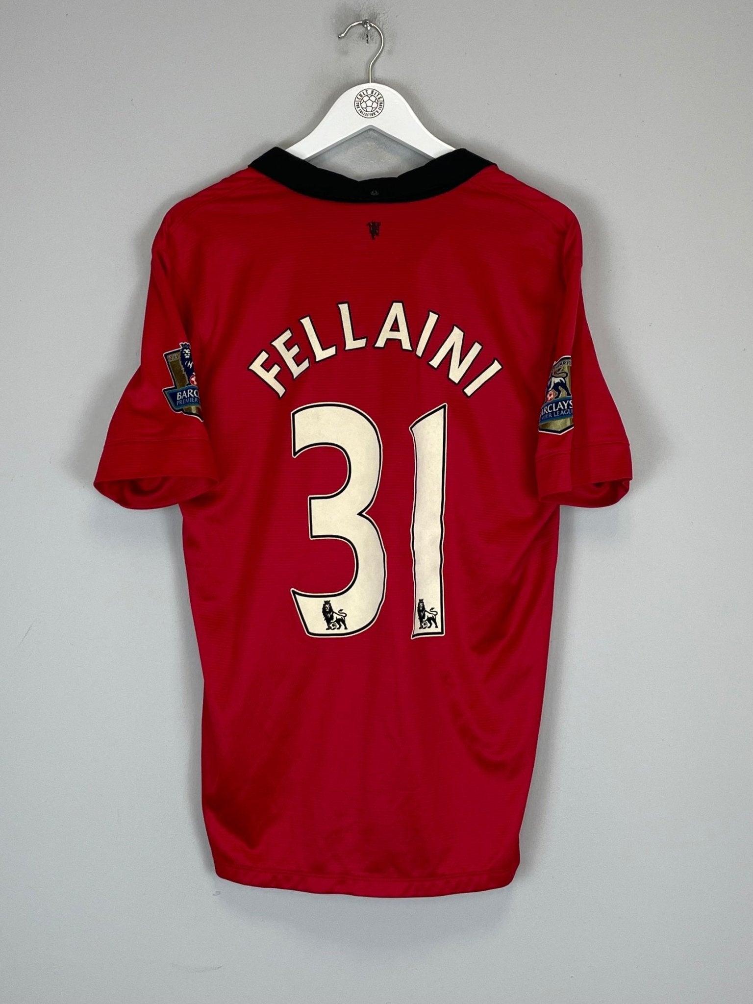 Shop 2013/14 MANCHESTER UNITED FELLAINI #31 HOME SHIRT (L) NIKE, classic football shirts, vintage football shirts & retro soccer jerseys at Cult Kits