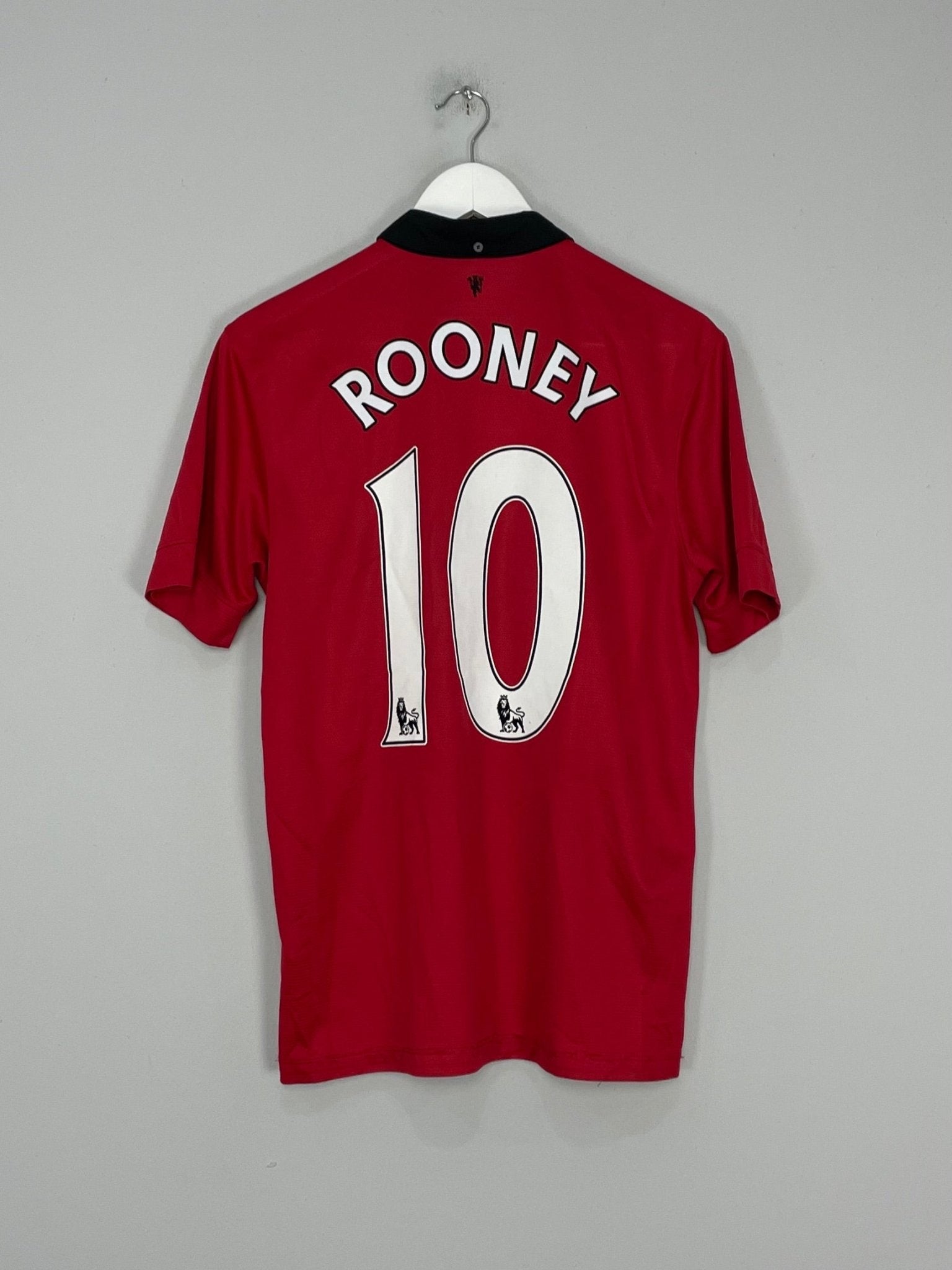 Shop 2013/14 MANCHESTER UNITED ROONEY #10 HOME SHIRT (M) NIKE, classic football shirts, vintage football shirts & retro soccer jerseys at Cult Kits