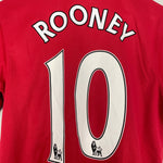 Shop 2013/14 MANCHESTER UNITED ROONEY #10 HOME SHIRT (M) NIKE, classic football shirts, vintage football shirts & retro soccer jerseys at Cult Kits