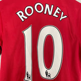 Shop 2013/14 MANCHESTER UNITED ROONEY #10 HOME SHIRT (M) NIKE, classic football shirts, vintage football shirts & retro soccer jerseys at Cult Kits