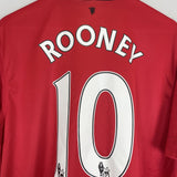 Shop 2013/14 MANCHESTER UNITED ROONEY #10 HOME SHIRT (XL) NIKE, classic football shirts, vintage football shirts & retro soccer jerseys at Cult Kits
