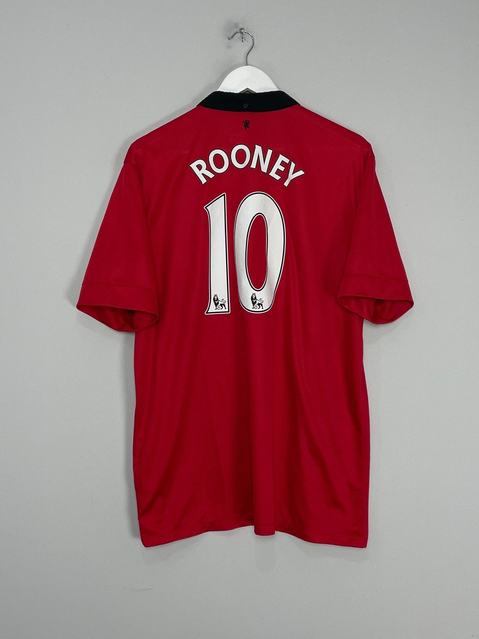 Shop 2013/14 MANCHESTER UNITED ROONEY #10 HOME SHIRT (XL) NIKE, classic football shirts, vintage football shirts & retro soccer jerseys at Cult Kits