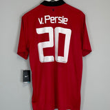Shop 2013/14 MANCHESTER UNITED V.PERSIE #20 *BNWT* HOME SHIRT (L) NIKE, classic football shirts, vintage football shirts & retro soccer jerseys at Cult Kits