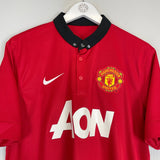 Shop 2013/14 MANCHESTER UNITED V.PERSIE #20 *BNWT* HOME SHIRT (L) NIKE, classic football shirts, vintage football shirts & retro soccer jerseys at Cult Kits