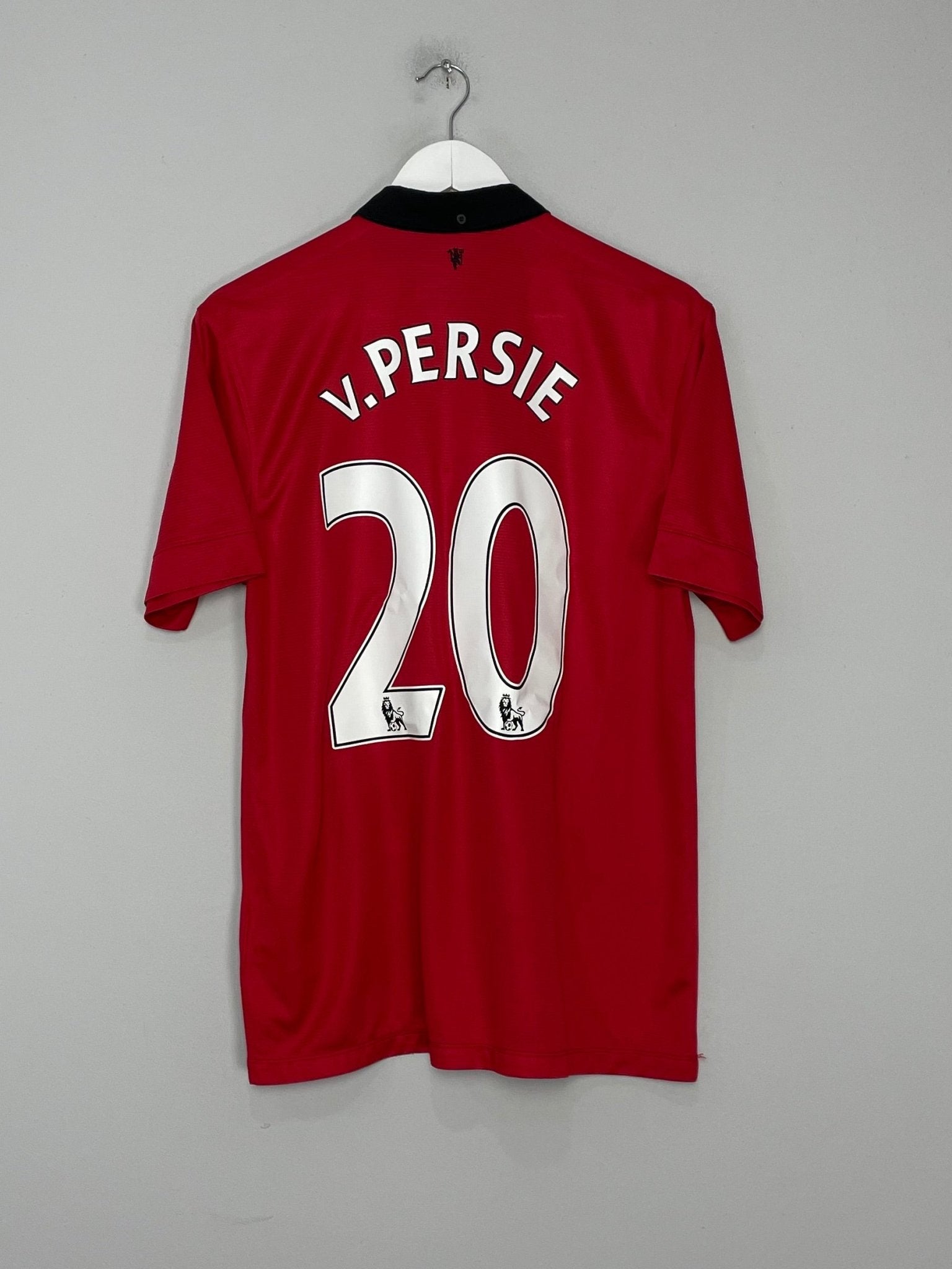 Shop 2013/14 MANCHESTER UNITED V.PERSIE #20 HOME SHIRT (L) NIKE, classic football shirts, vintage football shirts & retro soccer jerseys at Cult Kits