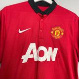 Shop 2013/14 MANCHESTER UNITED V.PERSIE #20 HOME SHIRT (L) NIKE, classic football shirts, vintage football shirts & retro soccer jerseys at Cult Kits