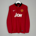Shop 2013/14 MANCHESTER UNITED V.PERSIE #20 L/S HOME SHIRT (M) NIKE, classic football shirts, vintage football shirts & retro soccer jerseys at Cult Kits