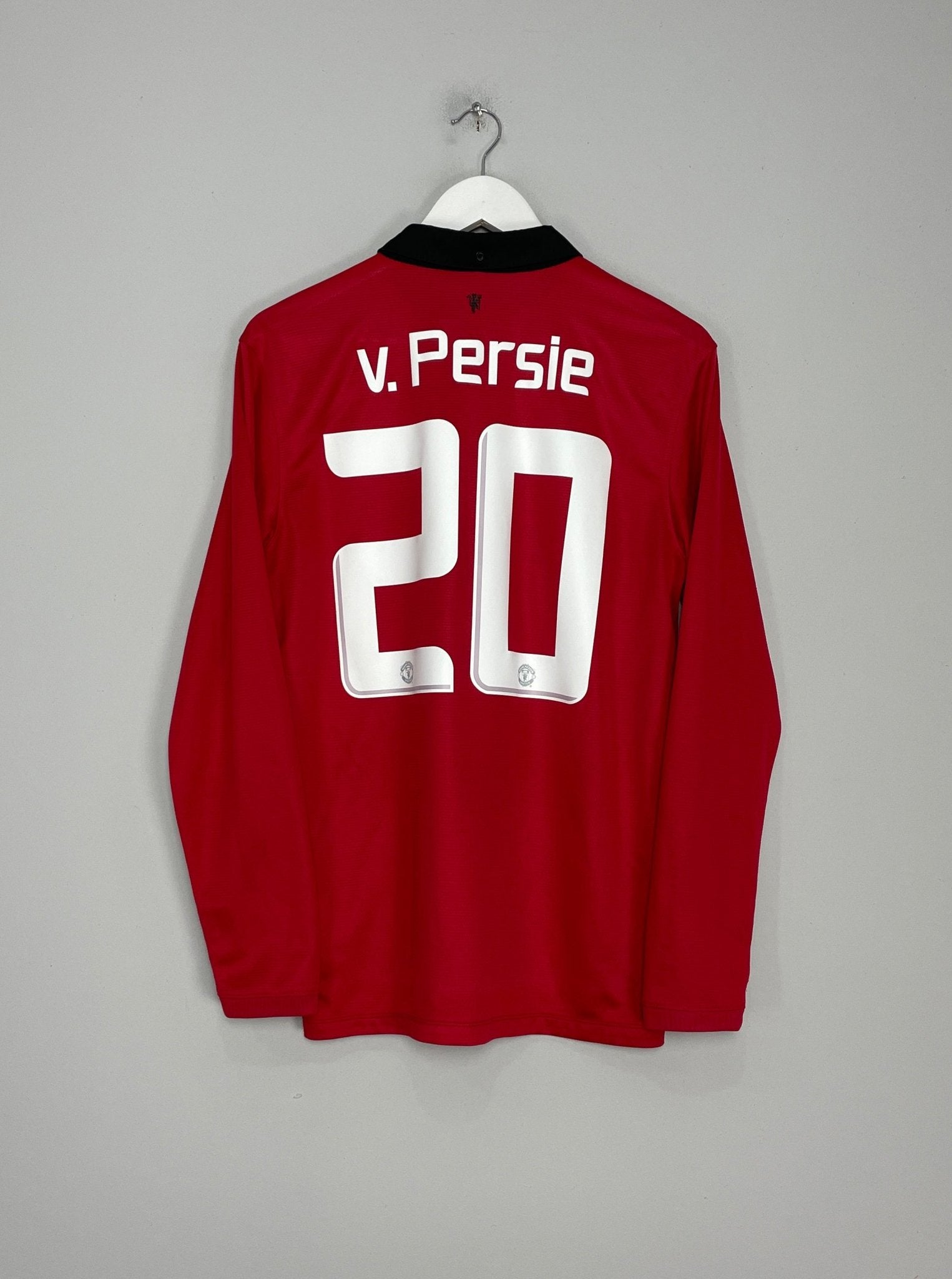 Shop 2013/14 MANCHESTER UNITED V.PERSIE #20 L/S HOME SHIRT (M) NIKE, classic football shirts, vintage football shirts & retro soccer jerseys at Cult Kits