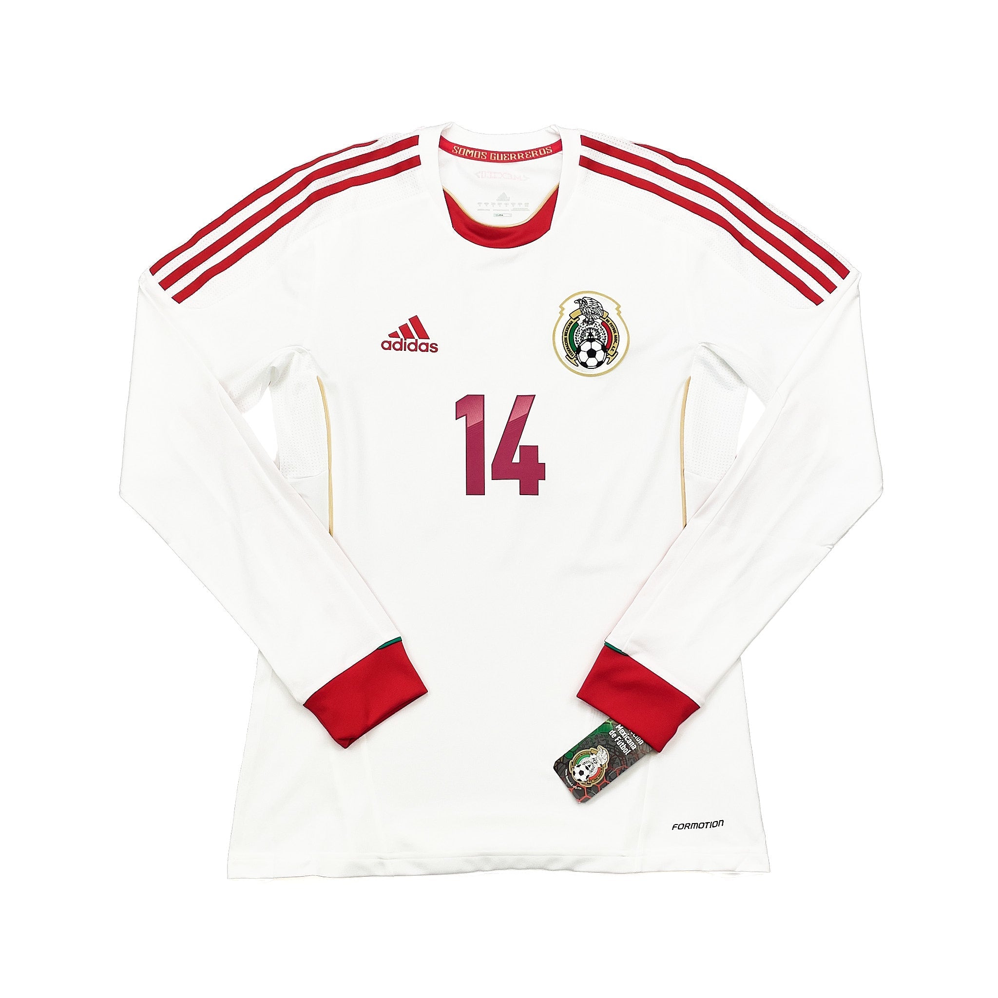 Buy 2013/14 Mexico J.Hernandez 14 *Player Issue* BNWT L/S Away Shirt (M) Adidas ~ Free worldwide shipping available ~ Authentic Vintage Football Shirts from Cult Kits