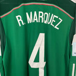 Shop 2013/14 MEXICO R.MARQUEZ #4 L/S HOME SHIRT (XL) ADIDAS, classic football shirts, vintage football shirts & retro soccer jerseys at Cult Kits
