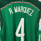 Shop 2013/14 MEXICO R.MARQUEZ #4 L/S HOME SHIRT (XL) ADIDAS, classic football shirts, vintage football shirts & retro soccer jerseys at Cult Kits