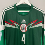 Shop 2013/14 MEXICO R.MARQUEZ #4 L/S HOME SHIRT (XL) ADIDAS, classic football shirts, vintage football shirts & retro soccer jerseys at Cult Kits