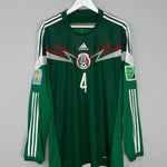 Shop 2013/14 MEXICO R.MARQUEZ #4 L/S HOME SHIRT (XL) ADIDAS, classic football shirts, vintage football shirts & retro soccer jerseys at Cult Kits