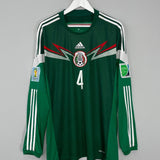 Shop 2013/14 MEXICO R.MARQUEZ #4 L/S HOME SHIRT (XL) ADIDAS, classic football shirts, vintage football shirts & retro soccer jerseys at Cult Kits